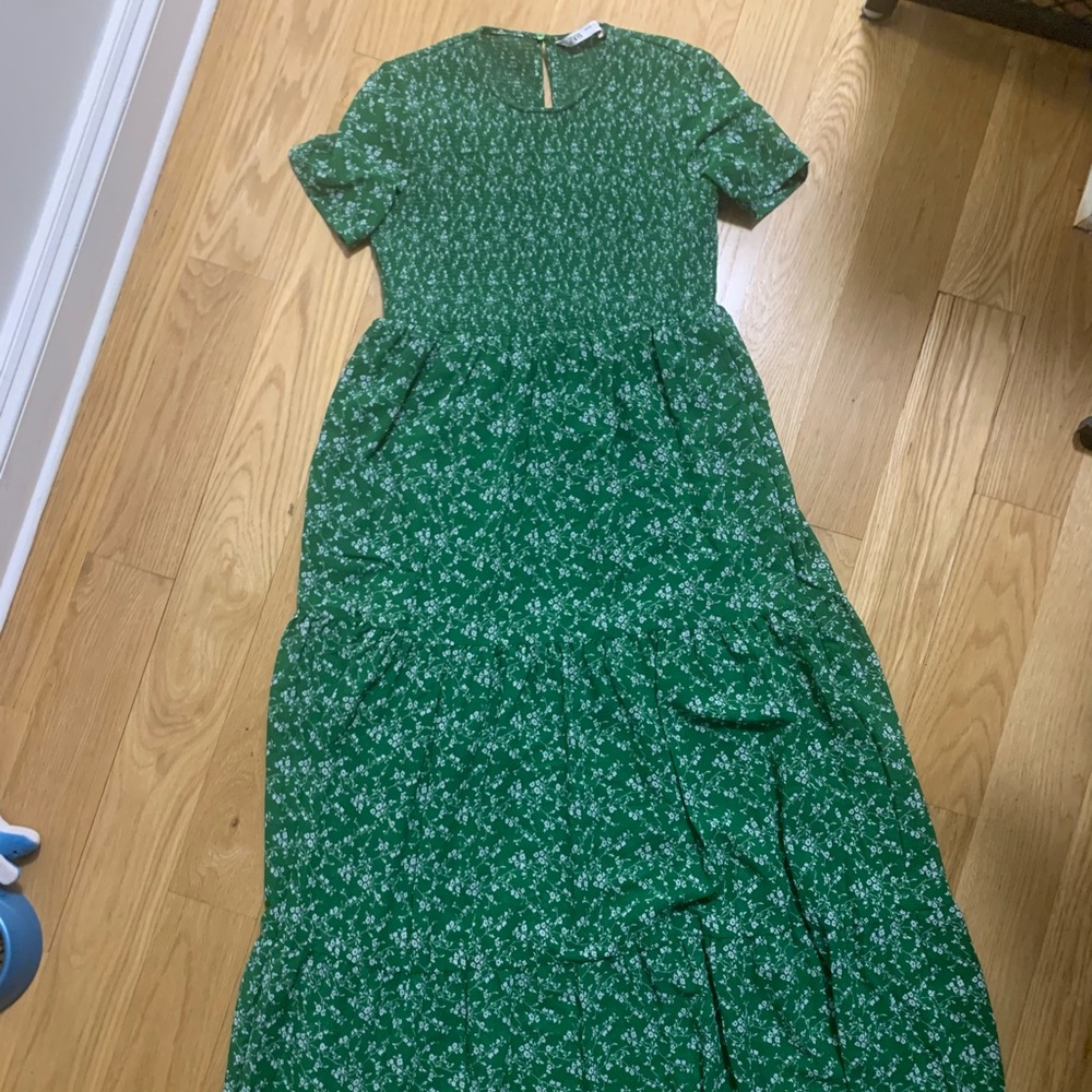 Zara Kelly Green Maxi Dress